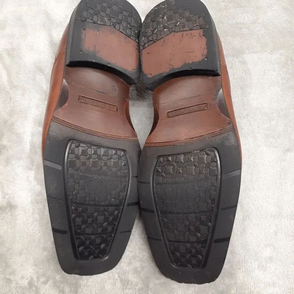 Florsheim Men Sz 7.5D Bicycle Toe Oxford Chestnut Brown Leather Regency Classic